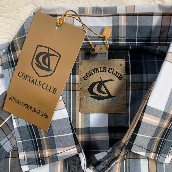 NWT COEVALS Club Pearl Snap Plaid Shirt Size Small - Picture 5 of 7
